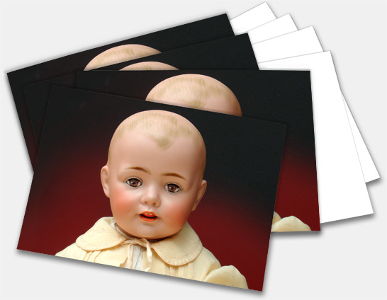Note cards, greeting cards featuring Baby Jean and other classic antique and collectible dolls at http://www.collectornet.net/cards/dolls/