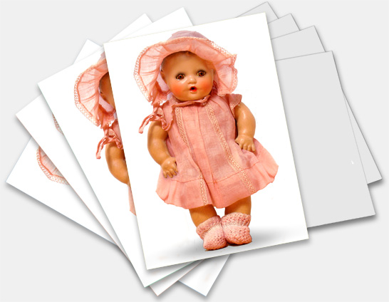Note cards, greeting cards featuring Betsy Wetsy and other classic antique and collectible dolls at http://www.collectornet.net/cards/dolls/