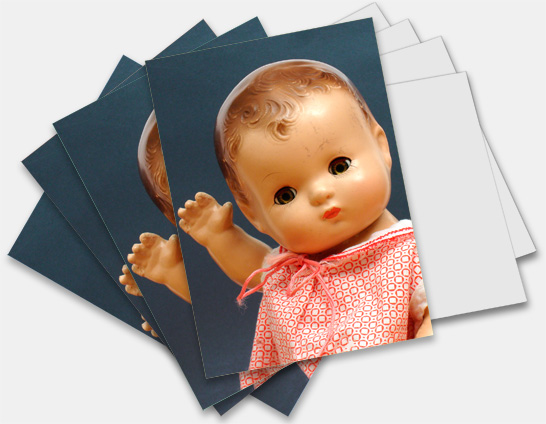 Note cards, greeting cards featuring Patsy and other classic antique and collectible dolls at http://www.collectornet.net/cards/dolls/
