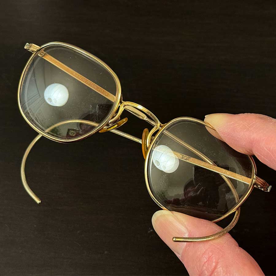 Vintage wire eyeglasses American Optical AO Liner at http://www.collectornet.net
