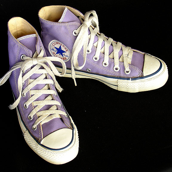 Vintage American-made Converse All Star Chuck Taylor purple shoes for sale at http://www.collectornet.net/shoes