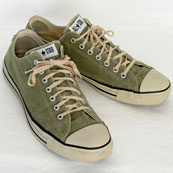 Vintage American-made Converse All Star Chuck Taylor HEMP shoes for sale at http://www.collectornet.net/shoes