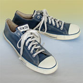 Vintage classic navy American-made Converse All Star Chuck Taylor shoes for sale at http://www.collectornet.net/shoes