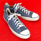 Vintage American-made Converse All Star Chuck Taylor classic navy blue shoes for sale at http://www.collectornet.net/shoes
