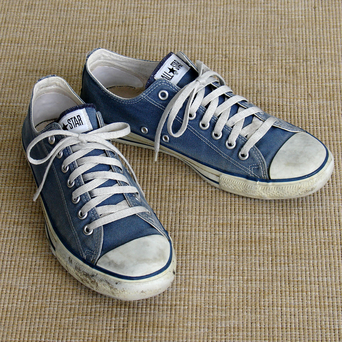 Vintage American-made classic blue Converse All Star Chuck Taylor shoes for sale at http://www.collectornet.net/shoes