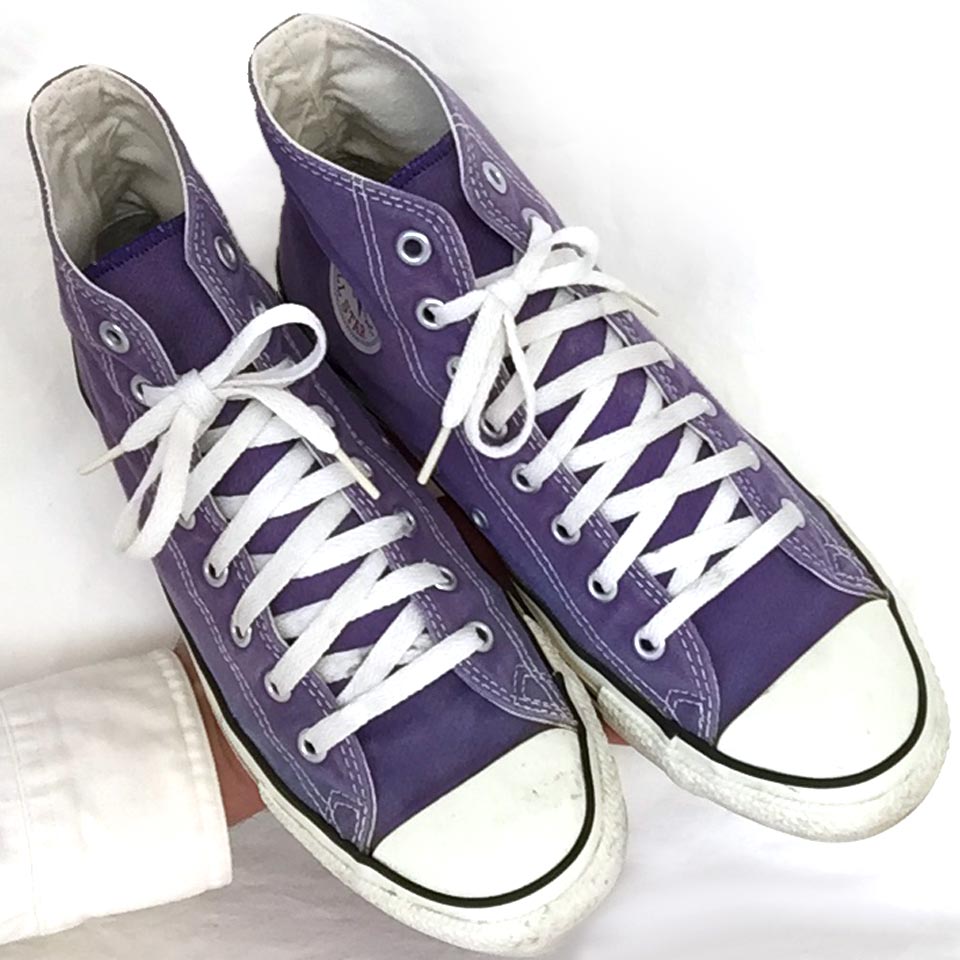 Vintage American-made Converse All Star Chuck Taylor purple shoes for sale at http://www.collectornet.net/shoes